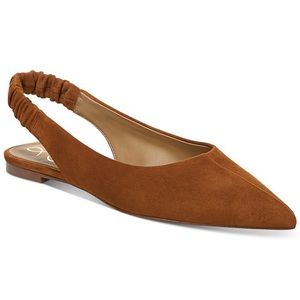 NWOT Sam Edelman Whitney Camel Suede Slingback Flats 8.5